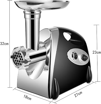 Electric Meat Mincer 2800W, Sausage Maker & Food Grinder, Black