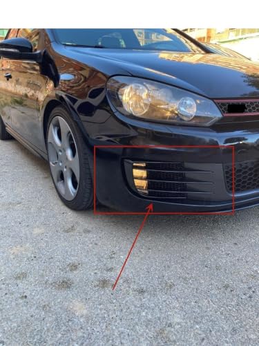 Lámpara antiniebla Golf 6 MK6 R20: rejilla de parachoques con alerón 6