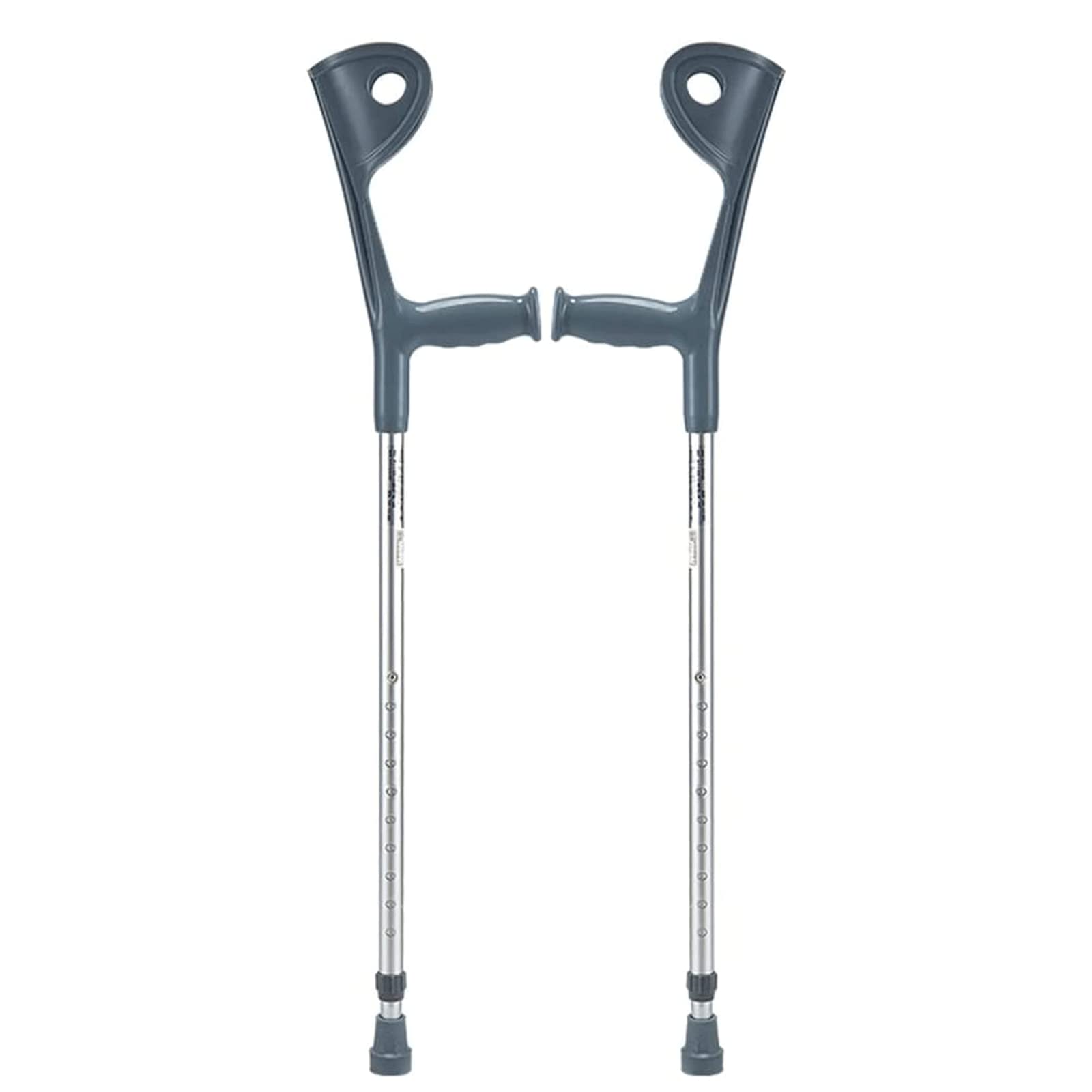 Stampelle da Passeggio 1 Paio di Stampelle per Avambraccio per Adulti Stampelle da Braccio in Alluminio Leggero con Mano ergonomica e Impugnature Comode Bastone da Passeggio Regolabile per Adulti Uo