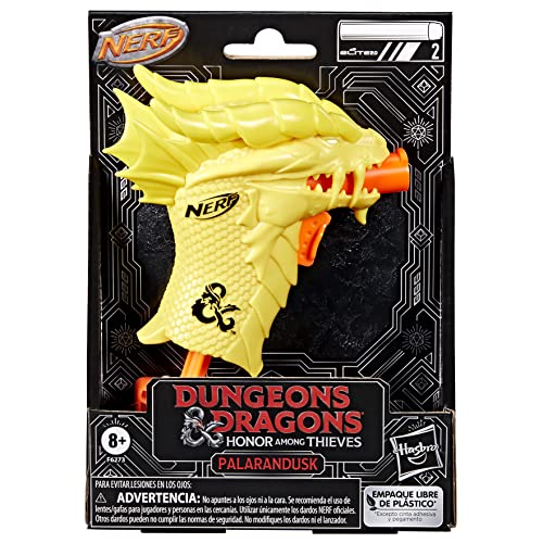 Nerf MicroShots Dungeons & Dragons mini pistolet Palarandusk look dragon et 2 fléchettes