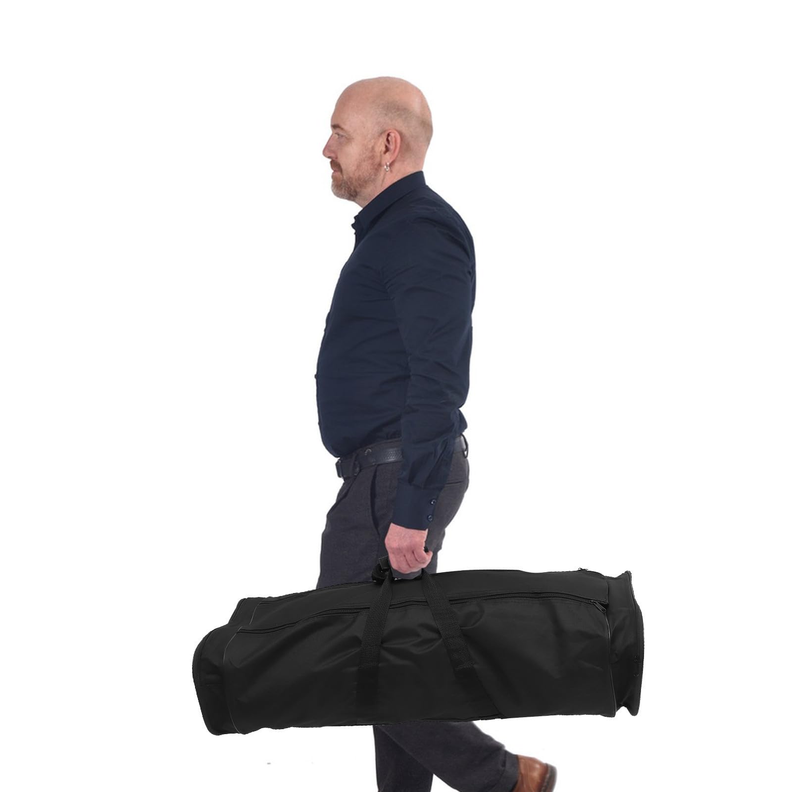 Zaino Telescopio in Nailon Nero, Comodo e Facile da Aprire, Borsa Porta Telescopio per Uso Outdoor Design Semplice alla Moda