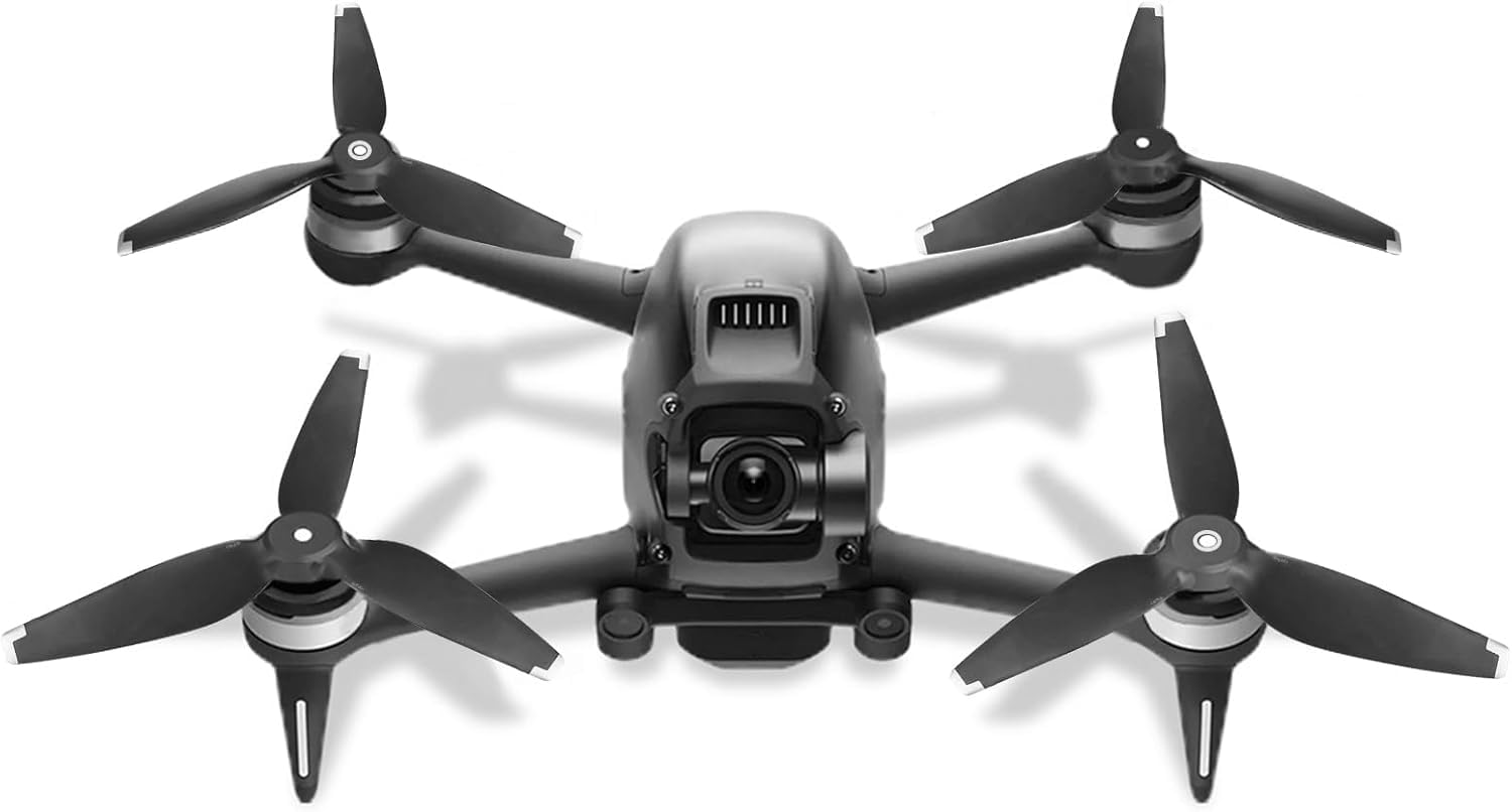 4 szt. śmigła FPV, Silent Flight, składany dron FPV 5328S, akcesoria do wymiany drona, niski poziom hałasu i stały śmigło FPV (srebrne)