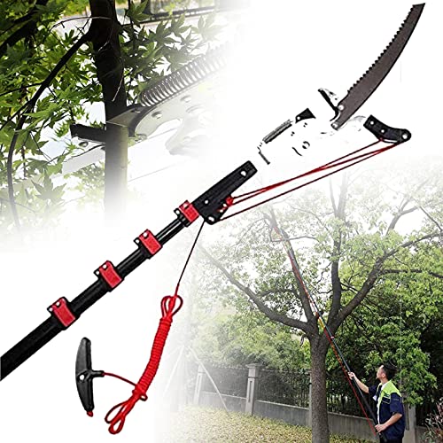 Telescopic Pole Pruner, Tree Trimmer, Professional Extendable Branch Saw, Landscaping Tools,Garden Bypass Pruning Shears (7.2m/24ft)