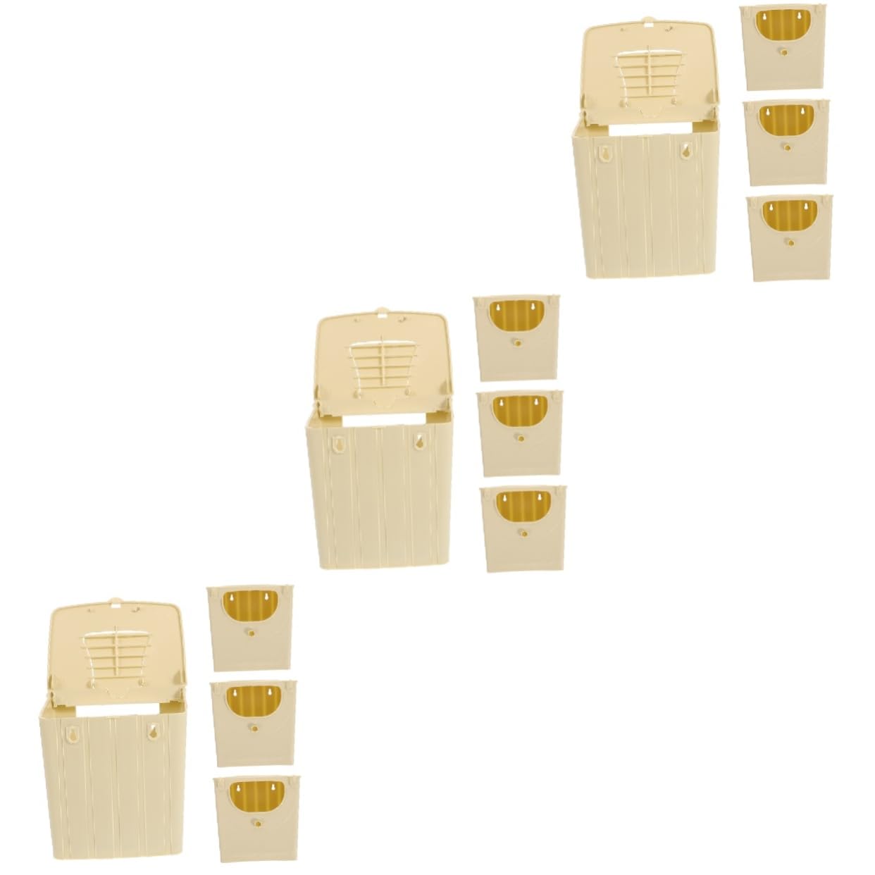 BESPORTBLE 12 Nido per Uccelli in Plastica Resistente e Traspirante per Parrocchetti Australiani Cocorite e Pappagalli Ottimale per Allevamento e Nidificazione Decorazione per e