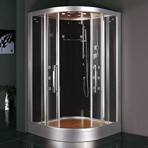 EAGO Dampfdusche DZ962F8 schwarz/ 120×120-2