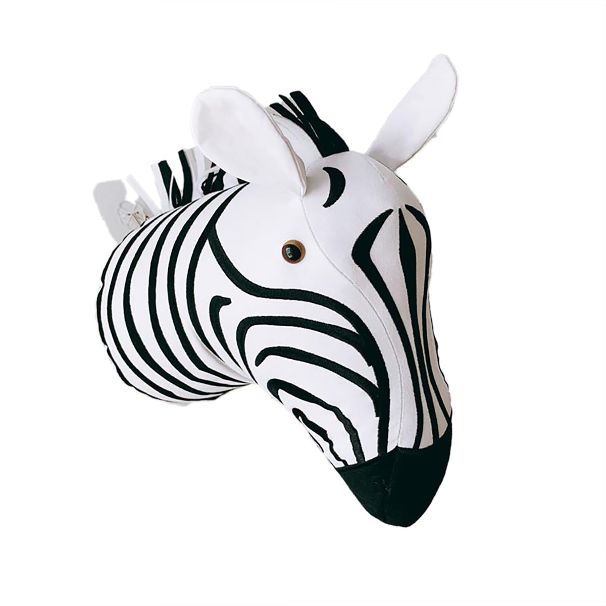 DUNMW 3D Wall Hanging, Canvas Animal Head Wall Decoration, Nursery Wall Decorations Wall Art Hanging Nursery Wall Door Pendant Toys for Boys, Girls, Kids Room
