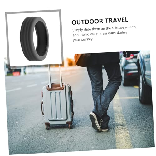 Housoutil 8 Peças De Capas De Roda Para Bagagem De Viagem Proteção De Roda De Bagagem Capas De Roda