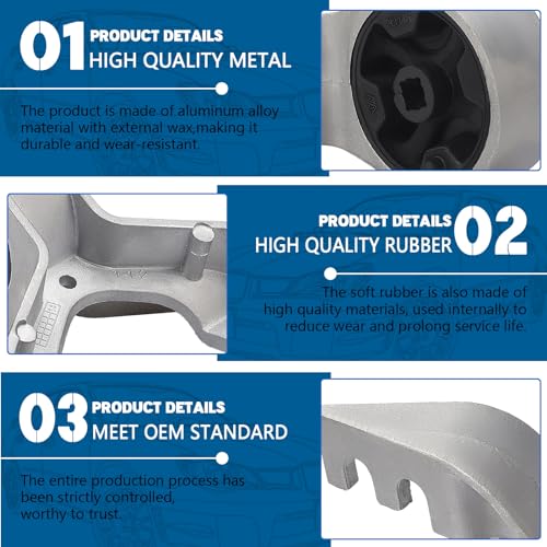 2 PCS Exhaust Muffler Hanger Mount Bracket for Ford Escape 2013 2014 2015 2016 2017 2018 2019, Tailpipe Mount Bracket Hanger Replace for CV6Z5K291K CV6Z-5K291-K by Lonsda - Image 5