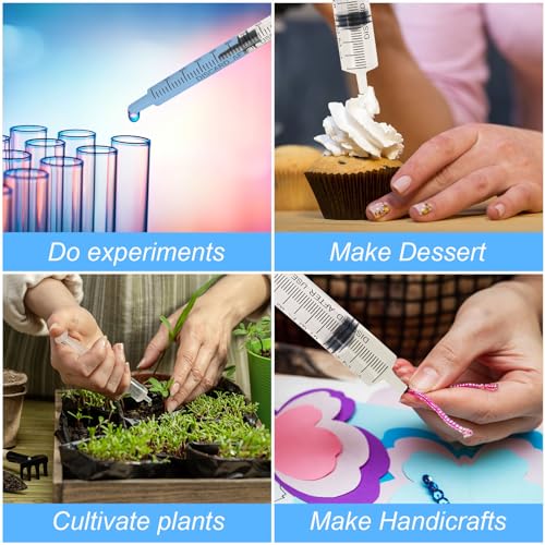 5 Stück Spritze, 1ML 3ML 5ML 10ML 20ML Wiederverwendbare Spritze, Dosierspritze Ohne Nadel, Werkzeuge für Flüssigkeitsmaß Spritzen, Futterspritze, für Labor,Tierfütterung, Pflanzenbewässerung