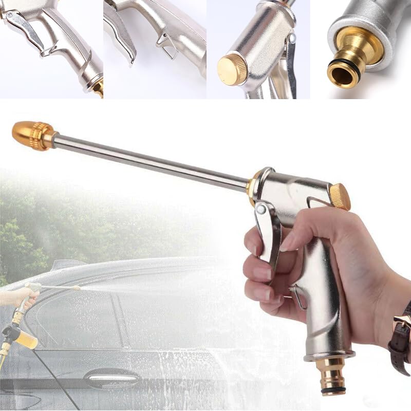 SHINING HOUSE Pistolet D'arrosage, Pistolet Arrosage De Pulvérisateur , 9 Modes Pistolet Arrosoir Reglable Gachette En Zinc Robuste Haute Pression Pour Douchejardinvoiturepelouse 83689217