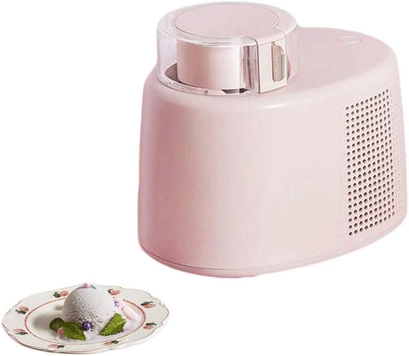 Ice Cream Maker, Automatic Household Sorbet Fruit Yogurt Machine, with Countdown Timer, Stainless Steel Liner, for Portable Home Frozen Fruit Dessert, 500mL