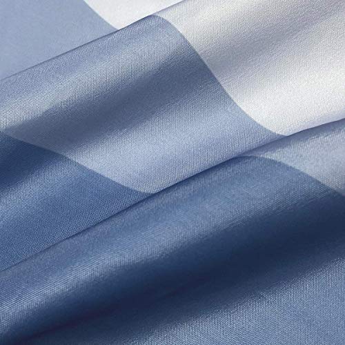 image for Sunlit Designer Shower Curtain,Popular Shower Curtain, Ombre Blue Fabr