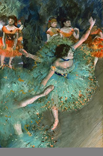 Edgar Degas Green Dancer Poster 1879 Ballerina Ballet French Impressionist Painting Canvas Cool Wall Decor Art Print Poster 12X18 #TOP12