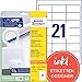 Produktbild AVERY Zweckform 6170 Adressaufkleber (525 plus 105 Klebeetiketten extra, 64x36mm auf A4, Papier matt, bedruckbare Absenderetiketten, selbstklebende Adressetiketten mit ultragrip) 30 Blatt, weiß
