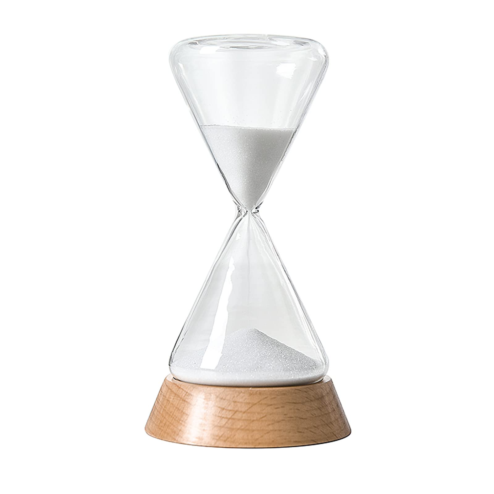 KFGISD, 15/30 Minute Hourglass Ornaments,with Solid Wood Base,living Room Decoration,office Decoration,birthday ，Hourglass(30 minutes(8.4 * 16cm))