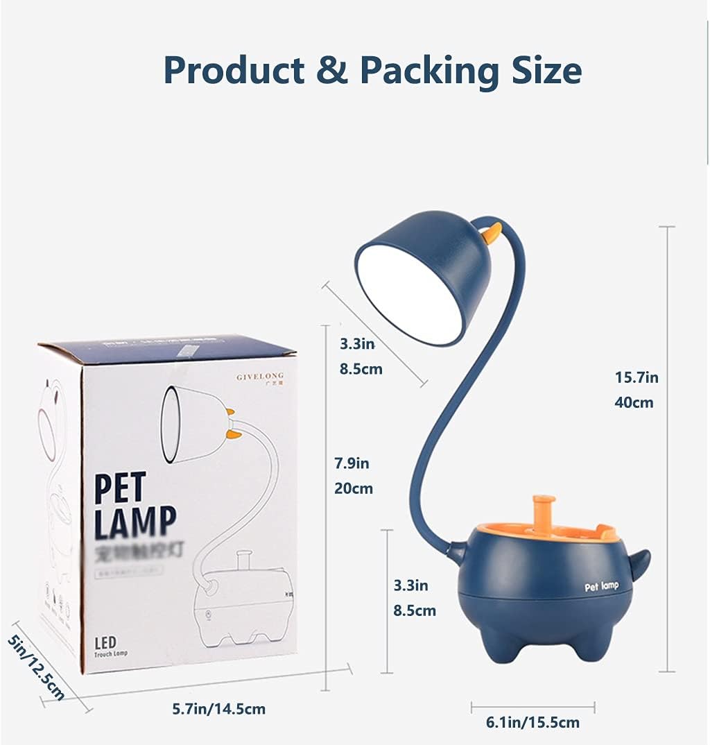 Lighting Tools Table Lamp 3-Way Dimmable USB Charging Type Reading Lamp for Student Learning LED Desk Lamp-with AC Power Plug Designed Indoor (Color : White)