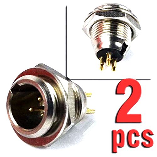 Cess 3-Pin Mini Xlr Cable Male Connector Adapter For Mic Microphone - Mini Xlr Socket,3 Pin (2 Pack) #TOP5