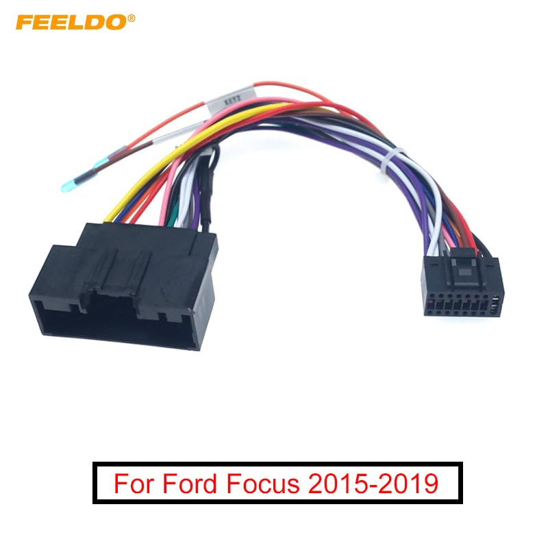 10Pcs Car for Audio 16PIN Adaptor Wiring Harness for Ford Focus/Focus 3 Power Calbe Stereo Install Aftermarket Wire Plug