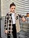 Arshiner Girls Casual Plaid Shacket Button Down Long Sleeve Blouse Shirt Shacket Trendy Fall Spring Outfits Size 8