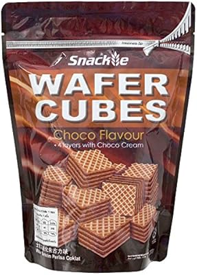 Snackie, Wafer Cubes, Choco Flavour, 200 g. [Pack of 1 piece]