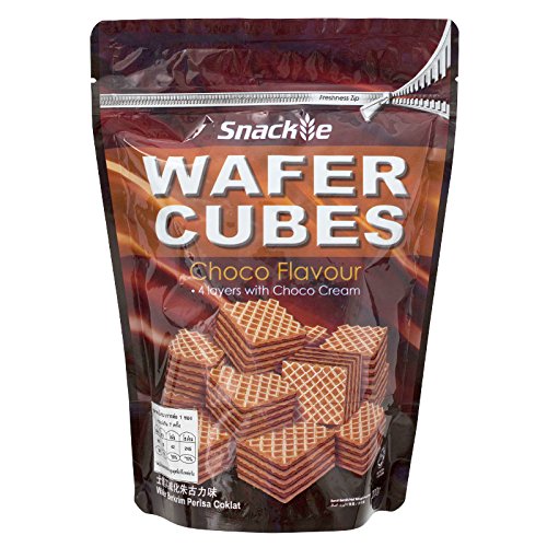 Snackie, Wafer Cubes, Choco Flavour, 200 G. [Pack Of 1 Piece] #TOP19