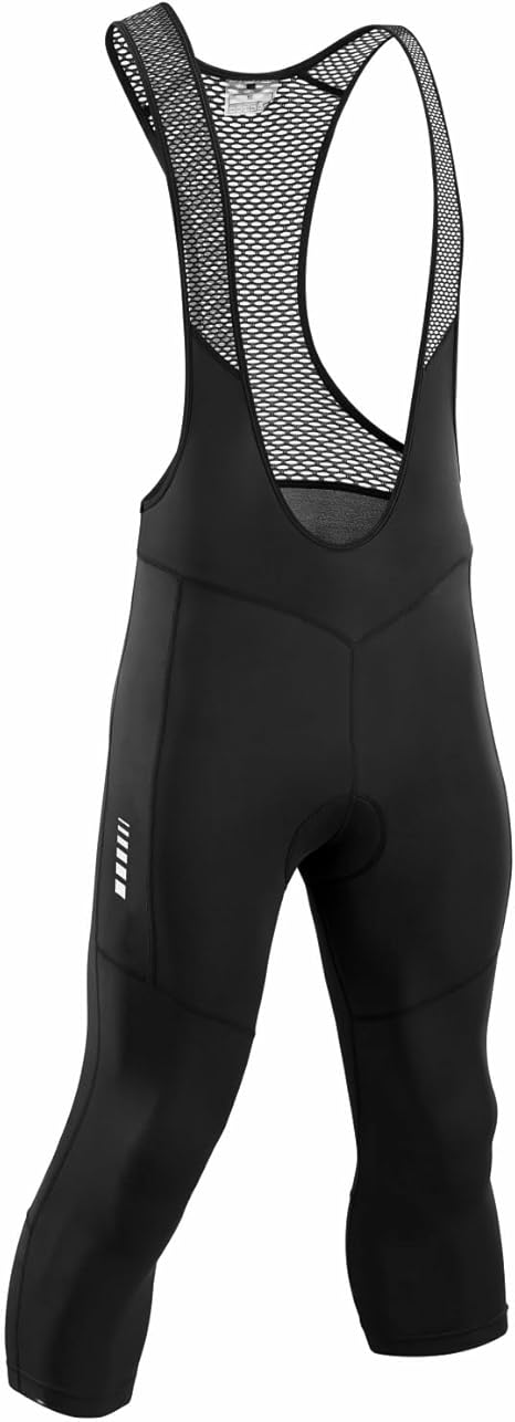 Przewalski Men's Cycling Bib Shorts,3/4 Bike Bib Pants 4D Padded,Cycling Bib Tights for Men