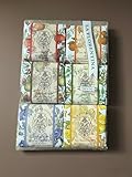 LA FLORENTINA Variety Soap Pack - Melograno Uva Rosa, Arancio Finocchio Selvatico, Fico Mandorla, Olivo Monoi, Iris Di Firenze Lavanda, Lemon Zenzero, 6 Bars, 3.7 Oz Each, Imported From Italy