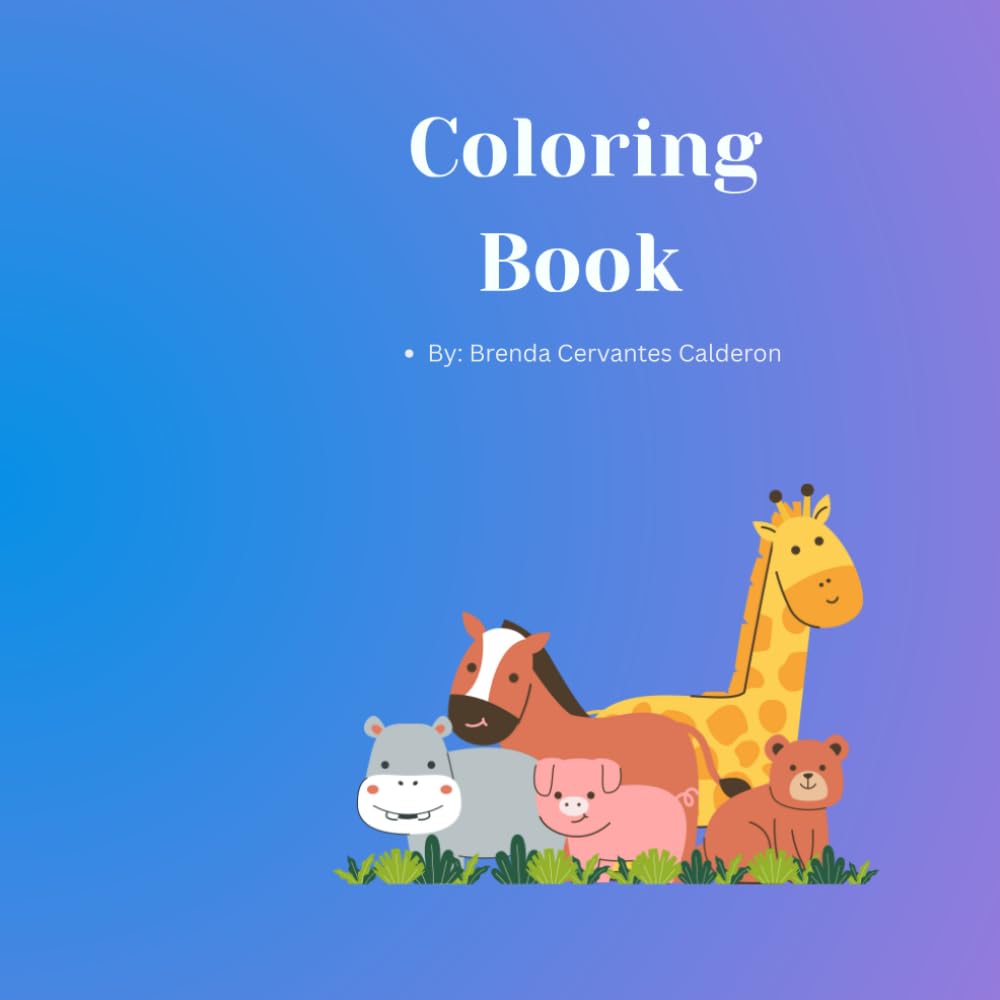 Coloring book for kids: Cute animals, princesses, and sea animals