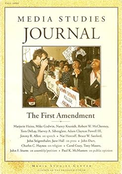 Paperback Media Studies Journal: The First Amendment, pb, Fall 2000 Book