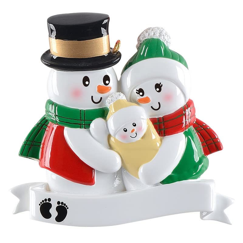 MAXORAPersonalized New Parents with Newborned Baby Christmas Ornament