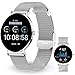 Produktbild XCOAST SIONA 2 Damen Smartwatch Silber (4,2 cm) 6,9mm hoch - iOS und Android Fitness Tracker AMOLED 21 Sportarten 200 watchfaces Blutsauerstoff Wasserdicht Puls Blutdruck 7 Tage Akku