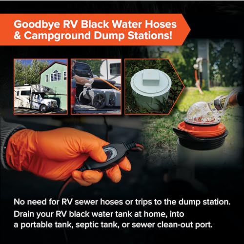 Image of Camco Rhino Camper /RV Sewage Macerator Pump Kit - Features Run Dry Protection and High Temp Protection - Compatible w /4 inch, 3.5 inch & 3 inch Sewer Outlets - Designed w /Self-Priming 12 Volt DC Motor (39040)