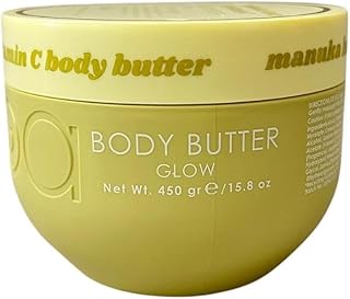 Glow Body Butter with Manuka Honey, Vitamin C, Shea Butter, Ultra-Hydrating, Australian Owned, 15.8 oz