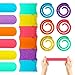 Fidget Toys Slap Bracelets for Kids Adults, 6 Pack Textured Silicone Autism Sensory Toys for ADHD Special Needs, Anxiety Stress Relief Items for Adults Office Desk, Travel Classroom Rewards Must Haves