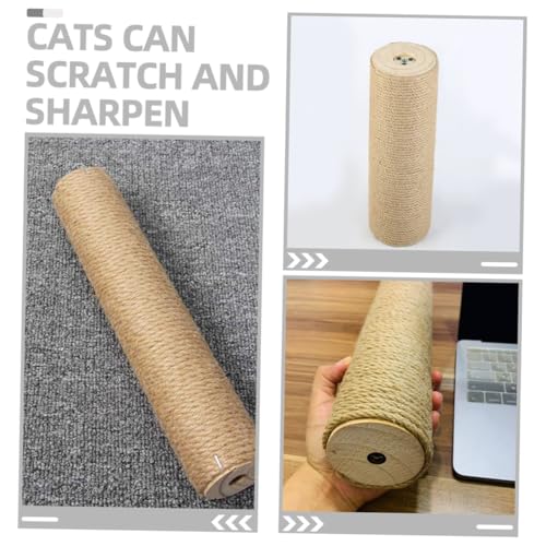 Poste para Gato de Madera con Cuerda de Yute 30cm miniatura 5