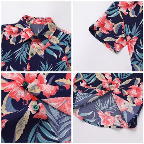 Image of Daddy and Me Matching Outfits Hawaiian Father and Son Matching Shirts for Family Photoshoot Summer Men Boys Father's Day Tops