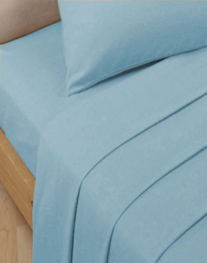 Niys-Misketch Blue Extra Deep 40Cm/16 Fitted Sheets Polycotton Percale Sheet (Single, Sky )