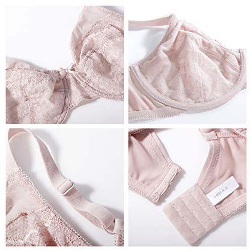 Hsia FBD0034DPI38DD Minimizer Bras For Women Full Coverage Underwire Bras Plus Size,Lifting Lace Bra thumb #4