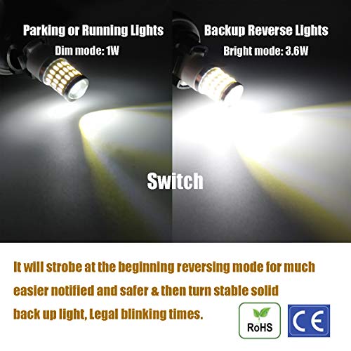 image for iBrightstar Newest 9-30V Flashing Strobe Blinking Brake Lights 7440 74