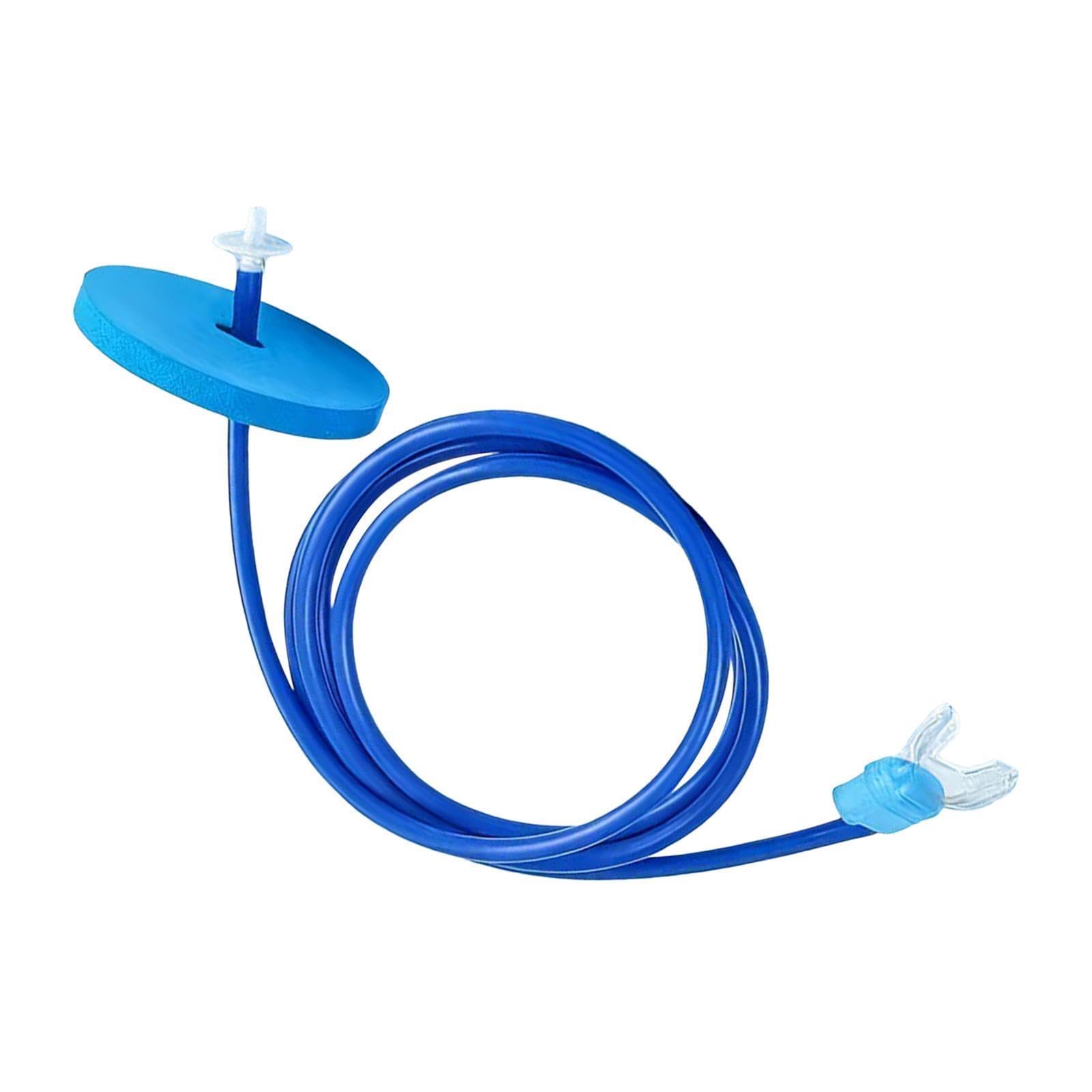 Full Dry Respirator Adult, Portable Underwater Breathing Tube with Dual Channel Independent Airflow, Long Diving Snorkel Tube for Lap Swimming Diving Camping Stream Experience，2m