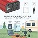 Pro Chaser 400W Power Inverters for Vehicles - DC 12v to 110v AC Car Inverter Converter, USB-A, PD 65W USB-C Ports, Dual AC Adapter for Air Compressor Laptops