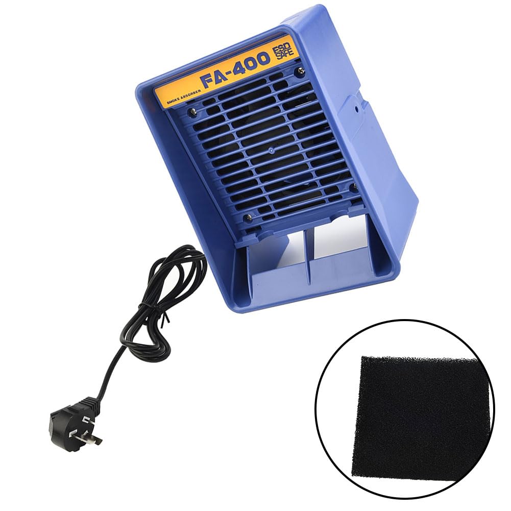 Solder Smoke Absorber Fume Extractor 220V Filtro a carbone attivo Verticale Orizzontale Blu