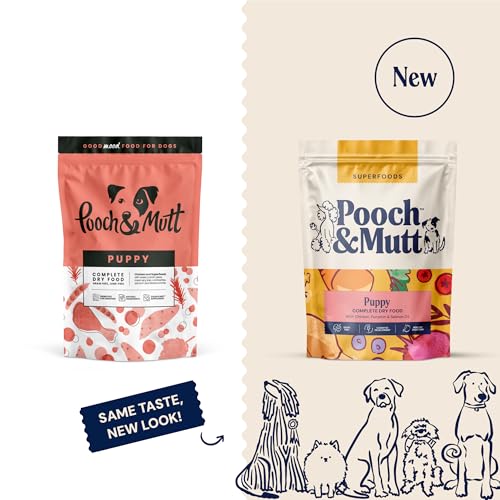 Pooch & Mutt - Welpen, Getreidefreies Hundetrockenfutter, Huhn & Superfood-Mischung, 1,5 kg
