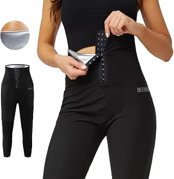 Pantaloni Sauna Donna Vita Alta Modellanti Termici Per Dimagrimento - Leggings Controllo Pancia