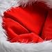 SHEING Santa Hat Plush Velvet & Comfort Liner Thickened Christmas Hat for Adults (Traditional Red)