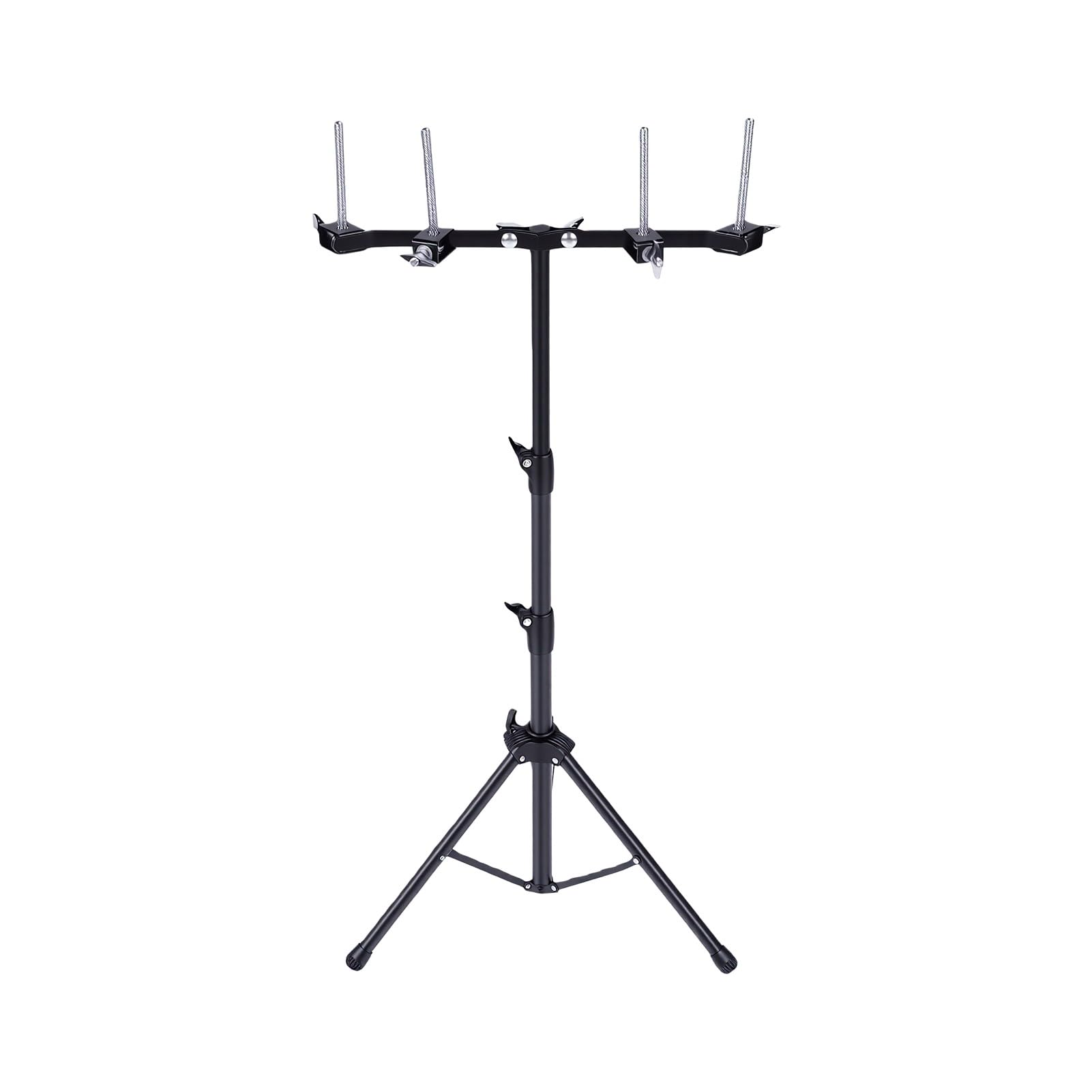 Sxhlseller Doppelter Cowbell-Percussion-Ständer |Robustes Stahl-Montagegestell, Verstellbarer 53,5–110,5 Cm Großer Halter für Live-Auftritte und Schlagzeug