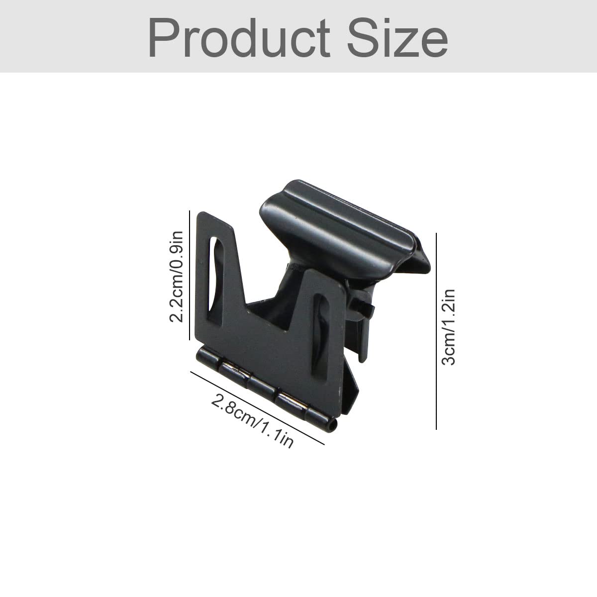 Portacartelli Segnaposto Nero - 10 Pezzi Metallo - Per Prezzi, Foto, Matrimoni