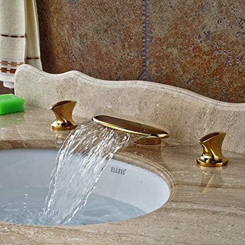 Robinet évier salle de bain double commande cascade eau chaude et froide