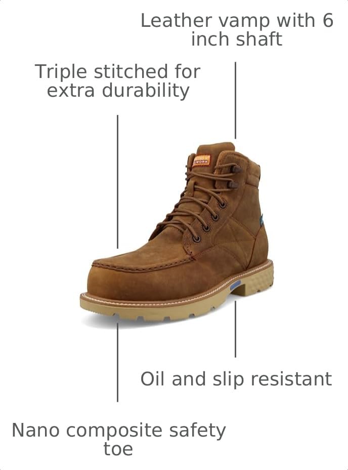 Image of Twisted X Men's 6 inch Nano Composite Toe Waterproof Work Boot