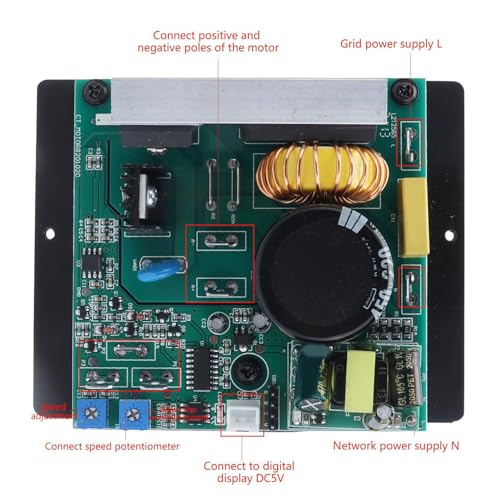 Mini de Controle do Motor de Torno Com Exibição Digital Sobrecarga Direção de Proteção de Direção pa